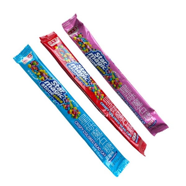 Zhevatelnaya konfeta Delicious s khrustyashchimi kamushkami 12g