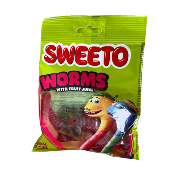 Marmelad Sweeto fruktovye chervechki 80g