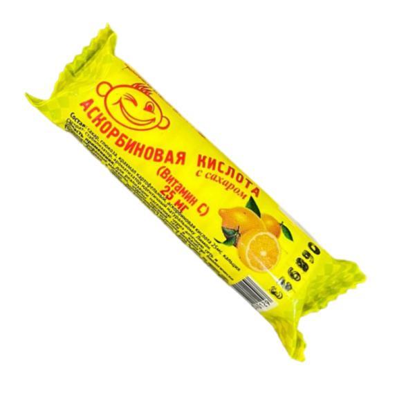 Askorbinovaya kislota s sakharom s vitaminom S limon