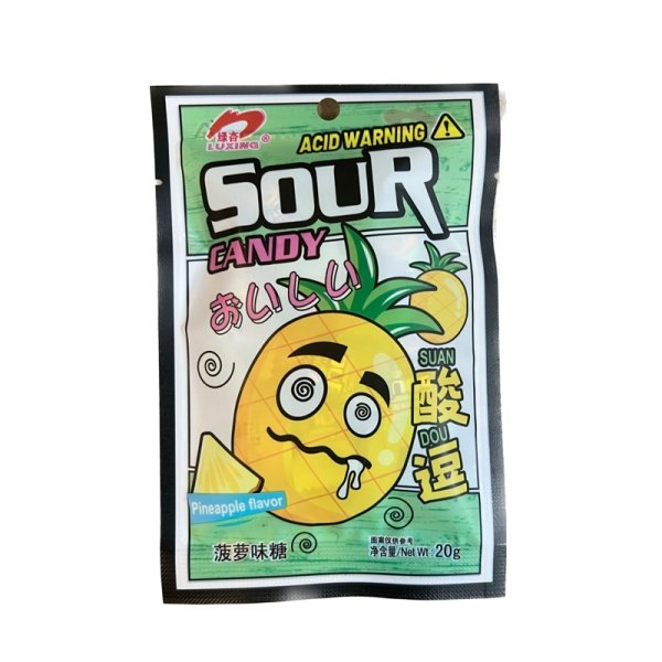 Konfety Luxing Sour Candy ananas 20g