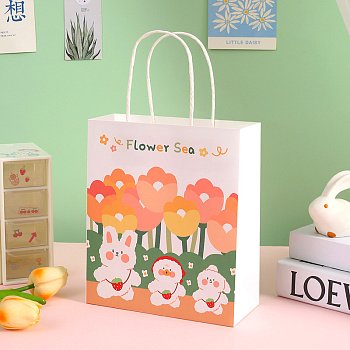 Пакет подарочный Yokee Flower Sea 21*18см