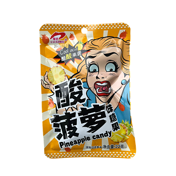 Конфеты Luxing Cool acid Ананас 22г