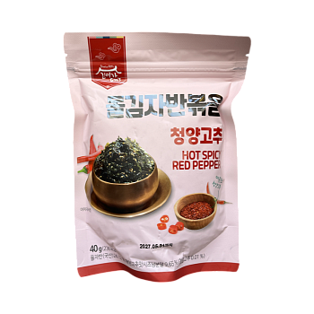 Морская капуста Kim & Lees Family в хлопьях обжаренная со вкусом острого перца 40г