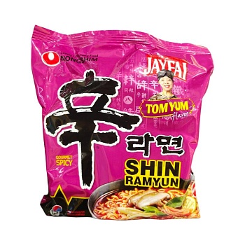 Лапша быстрого приготовления Shin Ramyun Том-Ям 123г