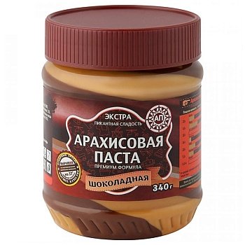 Арахисовая паста Азбука продуктов шоколадная 340г