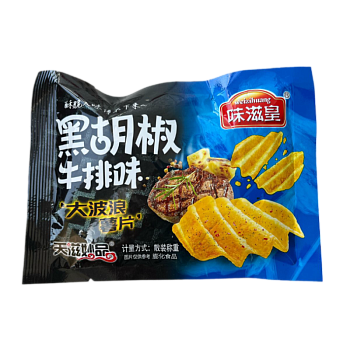 Чипсы Weizihuang со вкусом говяжего стейка 