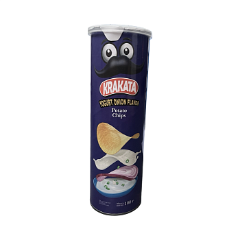 Чипсы  KRAKATA со вкусом сметаны и лука 100г