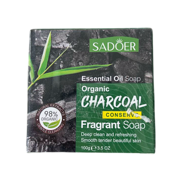 Мыло Sadoer с эфирным маслом древесного угля 100g