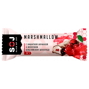 Батончик SOJ Marshick Вишневый в молочном шоколаде 30г