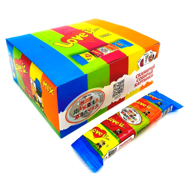 Zhevatelnaya rezinka Love Is asorti vkusov 4,2g