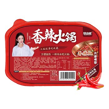 Лапша XuanXiaoyi саморазогревающаяся HotPot томатная 310г
