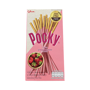 Печенье Pocky Бисквитные палочки клубничные 43г